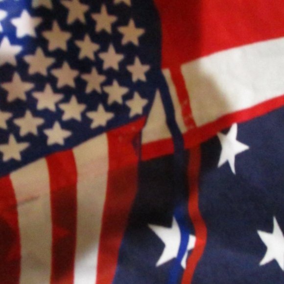 Vintage 90s TKO Sportswear USA Red White Blue Flag Boxer Boxing Button Up Shirt - Picture 2 of 4